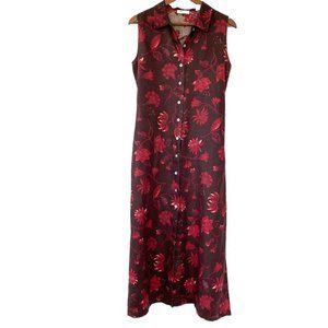 COPY - Lord & Taylor button down maxi linen dress